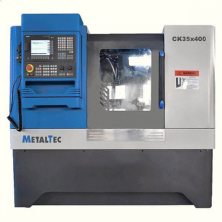 Токарный станок c ЧПУ с горизонтальной станиной MetalTec CK 35x400 купить в Москве - rodan.ru