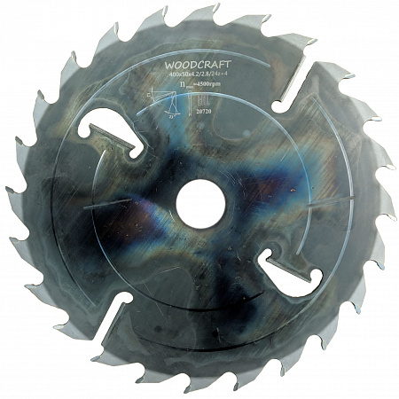 Пила дисковая Woodcraft 400x50, 2.8/4.2, 24+4 - rodan.ru