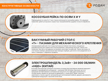 Фрезерно-гравировальный станок с ЧПУ WoodTec H 1325L