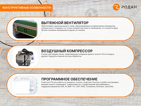 Лазерно-гравировальный станок с ЧПУ WoodTec WL 6040 M2