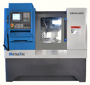 Токарный станок c ЧПУ с горизонтальной станиной MetalTec CK 35x400 купить в Москве - rodan.ru