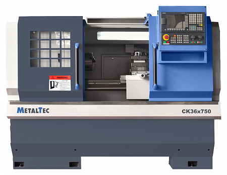 Токарный станок c ЧПУ с горизонтальной станиной MetalTec CK 36x750 купить в Москве - rodan.ru