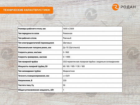 Станок лазерный гравировальный c ЧПУ WoodTec LaserStream WL 1625