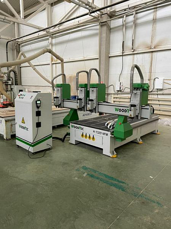 Cтанок фрезерный с ЧПУ по дереву WoodTec H 1325 4FM