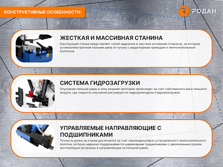 Ручной ленточнопильный станок для резки металла MetalTec BS 250 FH