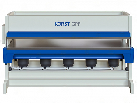 Горячий пневматический пресс Korst GPP-2515 для склеивания и облицовки заготовок