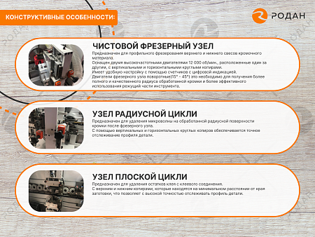 Станок для облицовывания кромок мебельных деталей WoodTec EdgeMatic 500 PRO