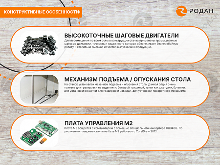 Лазерно-гравировальный станок с ЧПУ WoodTec WL 6040 M2