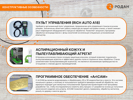 Cтанок фрезерный с ЧПУ по дереву WoodTec HR 1325