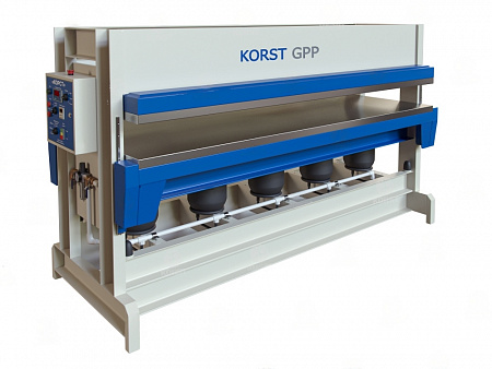 Горячий пневматический пресс Korst GPP-2515 для склеивания и облицовки заготовок